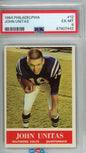 Graded 1964 Philadelphia John Johnny Unitas #12 Football Card PSA 6 EX-MT