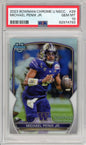 Graded 2023 Bowman Chrome U NSCC Michael Penix Jr. #29 Rookie RC Football Card PSA 10 Gem Mint