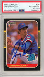 Graded 1987 Donruss Greg Maddux #36 Rookie RC Baseball Card PSA 9 Auto Grade Mint