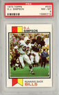 Graded 1973 Topps OJ Simpson #500 Football Card PSA 8 NM-MT