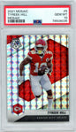 Graded 2021 Panini Mosaic Tyreek Hill #5 Mosaic Football Card PSA 10 Gem Mint