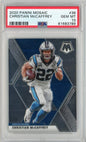 Graded 2020 Panini Mosaic Christian McCaffrey #36 Football Card PSA 10 Gem Mint