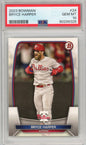 Graded 2023 Bowman Bryce Harper #24 Baseball Card PSA 10 Gem Mint