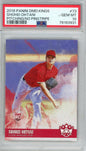 Graded 2018 Panini Diamond Kings Shohei Ohtani #73 Pitching/No Pinstripe Rookie RC Baseball Card PSA 10 Gem Mint