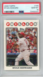 Graded 2008 Topps Ryan Howard #100 Baseball Card PSA 10 Gem Mint