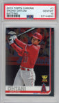 Graded 2019 Topps Chrome Shohei Ohtani #1 Batting Rookie Cup RC Baseball Card PSA 10 Gem Mint