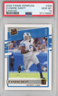 Graded 2020 Panini Donruss D'Andre Swift #309 Canvas Rookie RC Football Card PSA 10 Gem Mint
