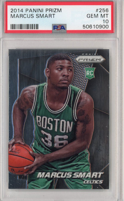 Graded 2014-15 Panini Prizm Marcus Smart #256 Rookie RC Basketball Card PSA 10 Gem Mint