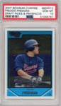Graded 2007 Bowman Chrome Draft Picks & Prospects Freddie Freeman #BDPP12 Rookie RC Baseball Card PSA 10 Gem Mint