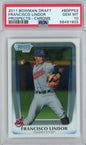 Graded 2011 Bowman Draft Chrome Prospects Francisco Lindor #BDPP53 Rookie RC Baseball Card PSA 10 Gem Mint