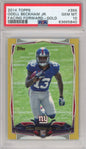 Graded 2014 Topps Odell Beckham Jr. #355 Gold Facing Forward Rookie RC Football Card PSA 10 Gem Mint