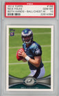 Graded 2012 Topps Nick Foles #186 Both Hands Rookie RC Football Card PSA 10 Gem Mint