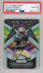 Graded 2017 Panini Prizm Alvin Kamara #7 Instant Impact Rookie RC Football Card PSA 10 Gem Mint