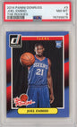 Graded 2014-15 Panini Donruss Joel Embiid #3 The Rookies RC Basketball Card PSA 8 Near Mint