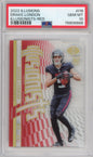 Graded 2022 Panini Illusions Drake London #I16 Illusionists Red Rookie RC Football Card PSA 10 Gem Mint