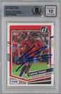 Graded 2023 Panini Donruss Lamine Yamal #54 Signed Rookie RC Soccer Card Beckett BAS BGS Auto 10