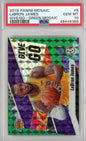 Graded 2019 Panini Mosaic LeBron James #8 Give/Go Green Mosaic Basketball Card PSA 10 Gem Mint
