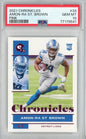 Graded 2021 Chronicles Amon-Ra St. Brown #33 Pink Rookie RC Football Card PSA 10 Gem Mint