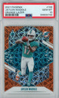 Graded 2021 Panini Phoenix Jaylen Waddle #106 Orange Lazer Rookie RC Football Card PSA 10 Gem Mint