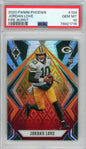 Graded 2020 Panini Phoenix Jordan Love #104 Fire Burst Rookie RC Football Card PSA 10 Gem Mint