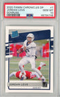Graded 2020 Panini Chronicles DP Jordan Love #7 Donruss Rookie RC Football Card PSA 10 Gem Mint