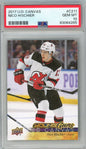 Graded 2017 Upper Deck Canvas Nico Hischier #C211 Rookie RC Hockey Card PSA 10 Gem Mint