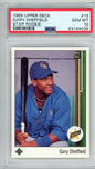 Graded 1989 Upper Deck Star Rookie Gary Sheffield #13 Rookie RC Baseball Card PSA 10 Gem Mint