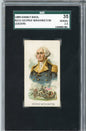 Graded 1889 N222 Kinney Bros. Leaders George Washington Baseball Tobacco Card SGC 2.5 Good