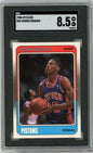 Graded 1988 Fleer Dennis Rodman #43 Rookie RC Basketball Card SGC 8.5 NM-MT+