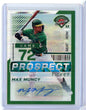 2024 Panini Prizm Prospect Edition Max Muncy #59 Green Pulsar Auto /25 Rookie RC Baseball Card
