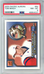 Graded 2000 Pacific Aurora Tom Brady #84 Rookie RC Football Card PSA 8 NM-MT