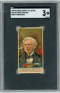 Graded 1888 N76 W. Duke, Sons & Co. Great Americans #OWH Oliver W. Holmes Baseball Tobacco Card SGC 3
