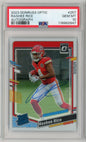 Graded 2023 Panini Donruss Optic Rashee Rice #257 /199 Autograph Rookie RC Football Card PSA 10 Gem Mint