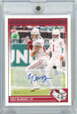 2024 Panini Score Trey McBride #3 Autographed Auto Football Card