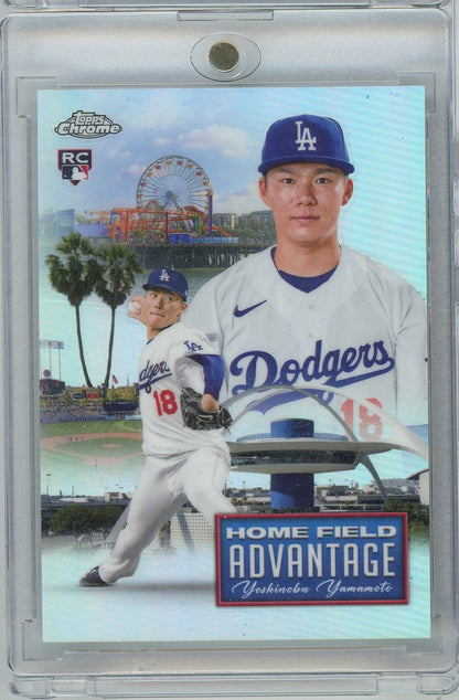 2025 Topps Home Field Advantage Yoshinobu Yamamoto #HFAC-18 Los Angeles Dodgers Rookie RC Baseball Card