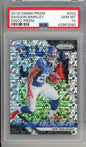 Graded 2018 Panini Prizm Disco Prizm Saquon Barkley #202 Rookie RC Football Card PSA 10 Gem Mint