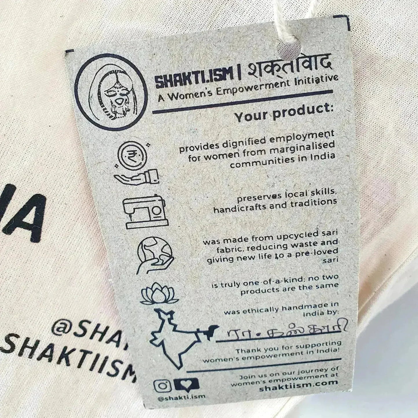 The Independence sari tote