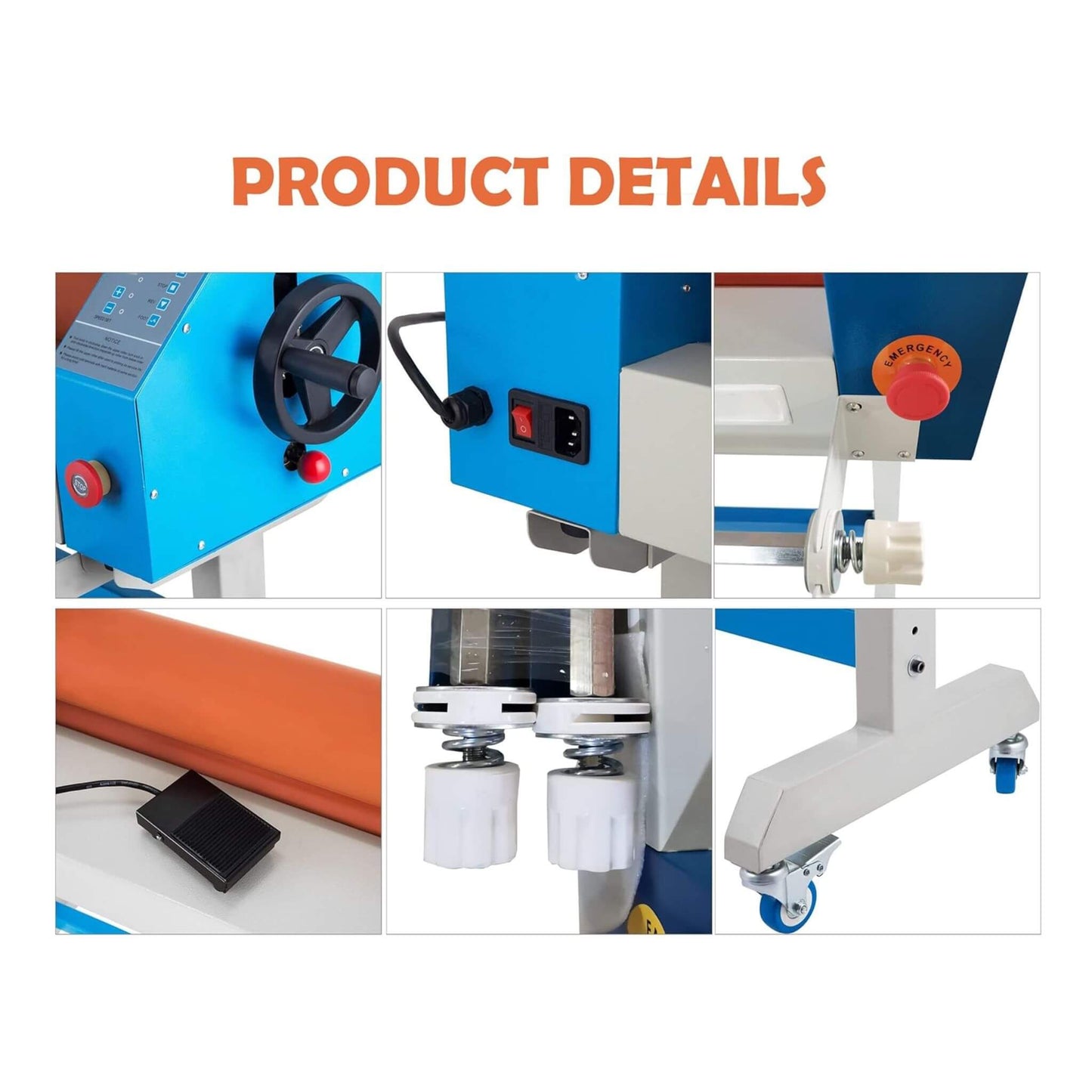 Heavy-Duty Industrial 110V Laminating Machine With Holder Rod (SAK68035)