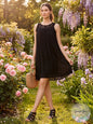 Style & Co Lace-Trim High-Low Dress