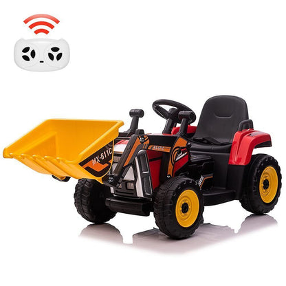 Interactive 12V Kids Excavator Digger Construction Truck Toy with Working Bucket - Perfect Gift for Little Builders