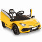 Electric Lamborghini Ride-On Car for Kids with Remote Control, Openable Doors, LED Lights, and MP3 Player
