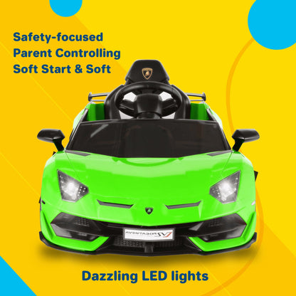 2.4G RC Electric Ride-On Car for Kids with Light, Music, and Openable Doors