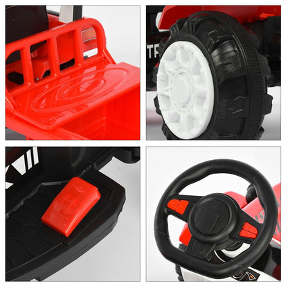 Interactive Electric Tractor Set with Detachable Cars for Toddlers 1-3 Years