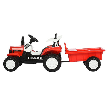 Interactive Electric Tractor Set with Detachable Cars for Toddlers 1-3 Years