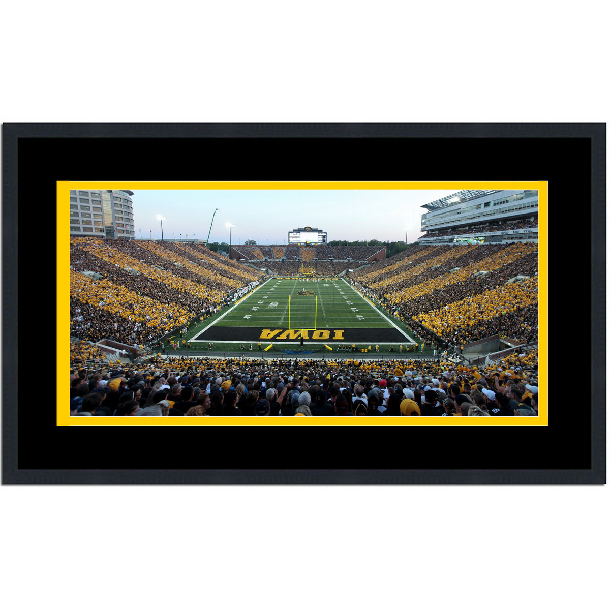 Framed Kinnick Stadium Iowa Hawkeyes 16x24 NCAA Football Photo Professionally Matted