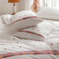 Isla White Floral Embroidered Bedding Set / Daisy
