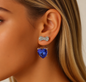 Cute Full Diamond Minnie Bow & Horseshoe Ear Cuffs