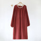 Ivy Red Floral Ruffled Pajama Set / Dress