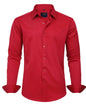 J.VER Boy's Long Sleeve Dress Shirts Solid Stretch Wrinkle-Free Shirt Kids Casual Button Down Shirts Navy Blue 6 Years - # BOAA11510017
