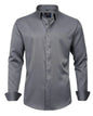 J.VER Boy's Long Sleeve Dress Shirts Solid Stretch Wrinkle-Free Shirt Kids Casual Button Down Shirts Navy Blue 6 Years - # BOAA11510017